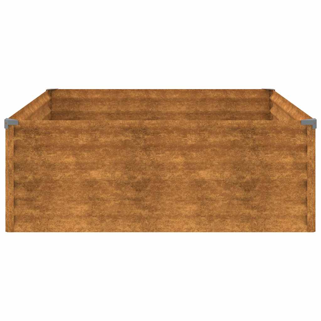 Raised Garden Bed 100 X 100 X 36 Cm Corten Steel