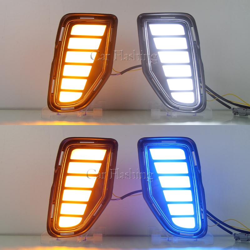 Car LED DRL Daytimes Running Light For Toyota Corolla Cross 2024 2025 2026 Daylights Wtih Dynamic Turn Signal Fog Lamp Cover
