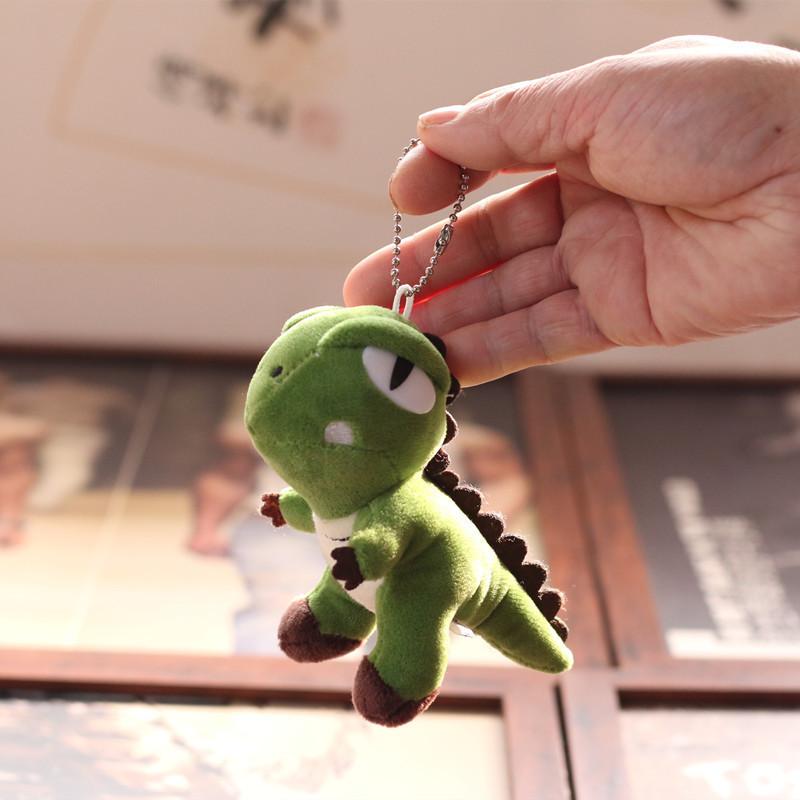 Adorable Plush Dinosaur Keychain Soft Stuffed Toy Mini T-rex Cute Doll 12cm