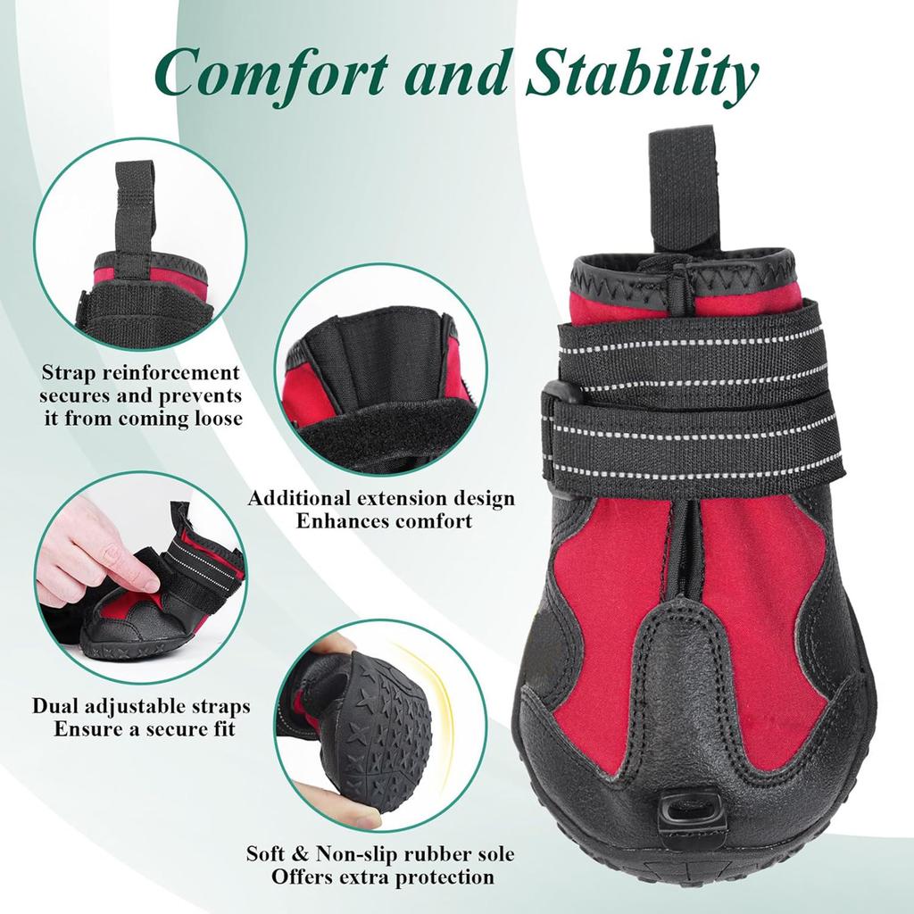 Drops Foot Brace No Knuckling Boot Brace For Dog Corrective Dog Shoes To Safely Lift Toes Hard Anti-Skid Sole Paw Protection