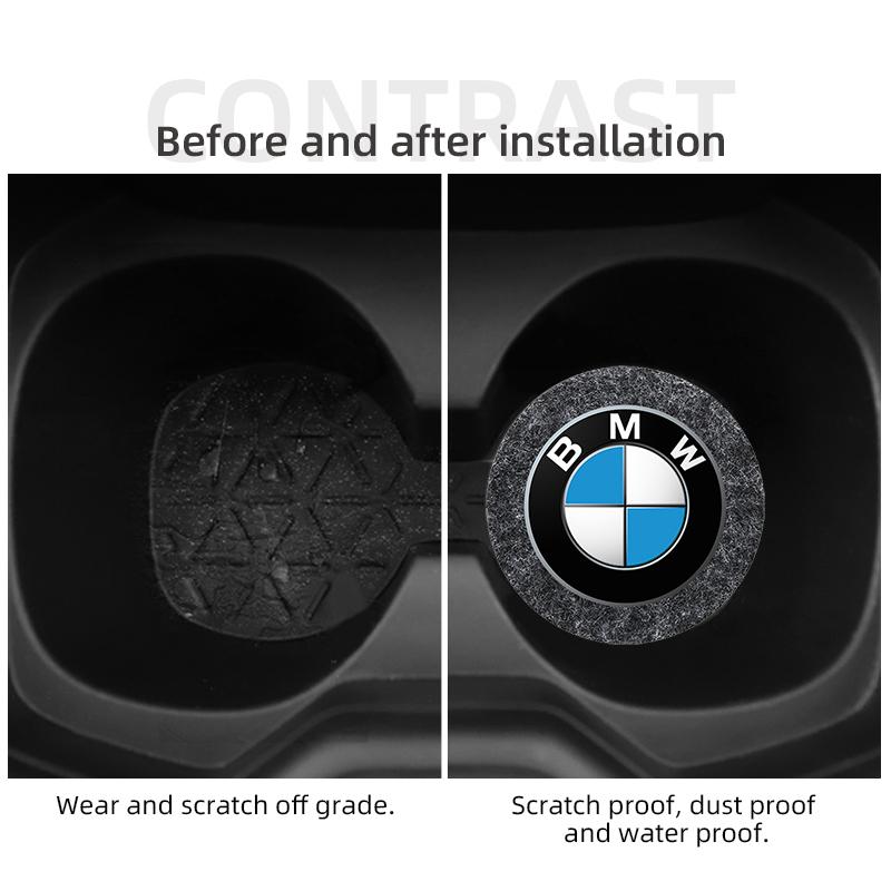 DSJW3 S85868 Car Interior Coaster Felt Anti-Skid Pad Car Interior Decoration Suitable For BMW M E36 E39 E46 E60 E90 E90