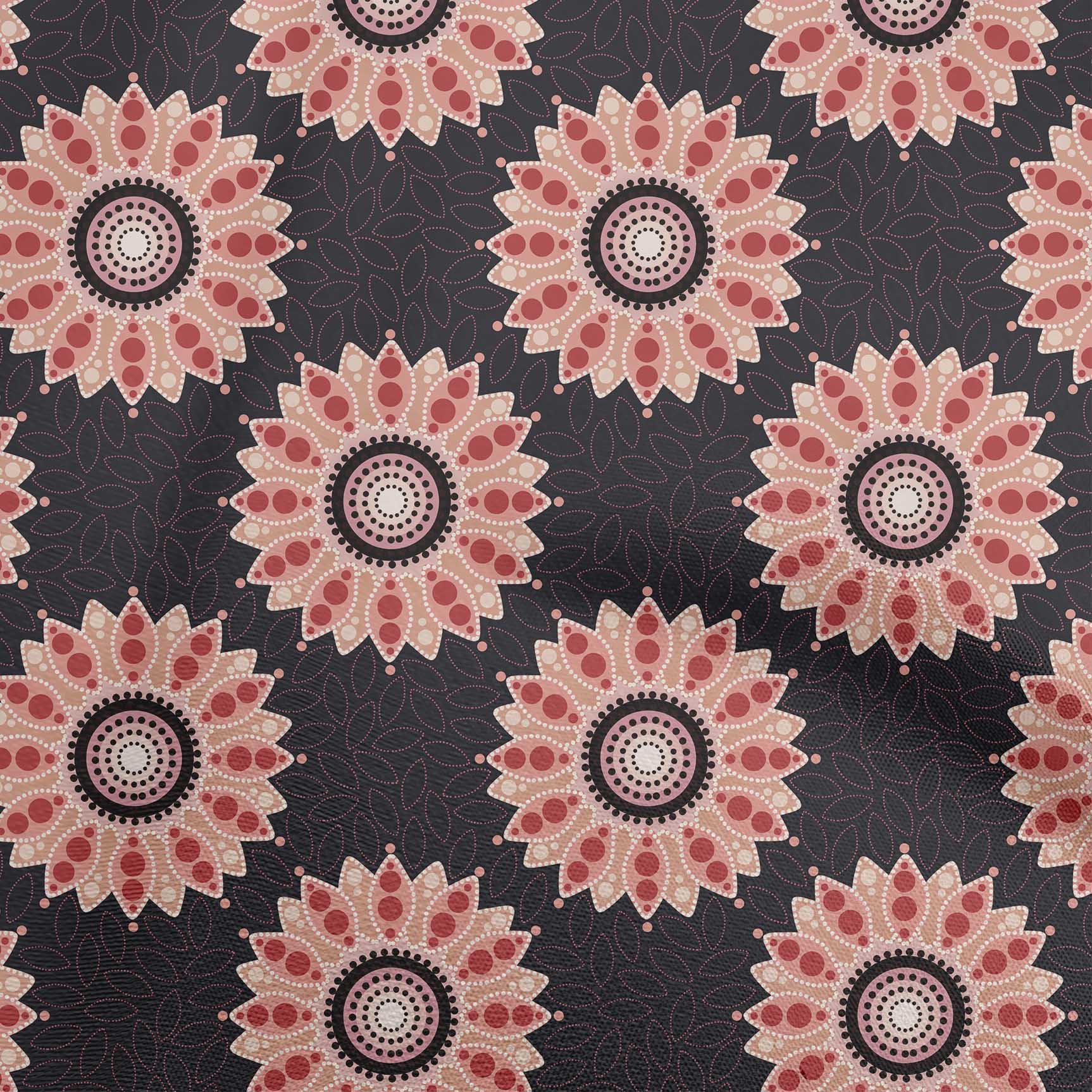 

oneOone Cotton Flex Gray Fabric Dotted Floral Quilting Supplies Print Sewing Fabric By The Yard 40 Inch 42 Inch Wide - Viscose Chiffon червоний