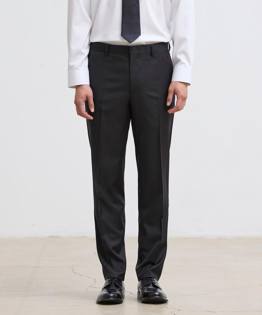 STCO Italy Guabello 130S Wool Suit Pants_Black (Classic Fit)_Sslwz93Csb