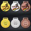 Marathon Gold Winner Award Medals With Neck Ribbon 3D Running Runner 1St 2Nd Trophy Various Sport Souvenir Prize Gift Customized