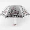 Double-layer Folding Flower Lace Umbrella Rain Women Three Folding Umbrella Female Rain Tools Unique Parasol Umbrella