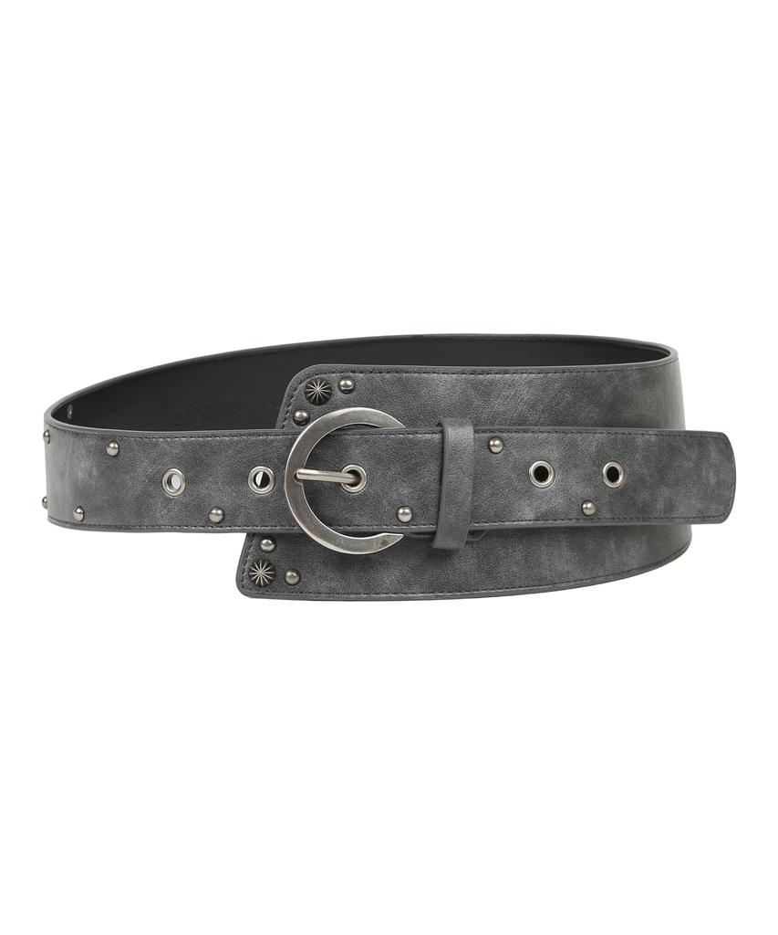 ORDINARY HOLIDAY Unbalance Bold Belt [Black]