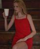 INJIACTIVE Ribbed Mini Dress Red