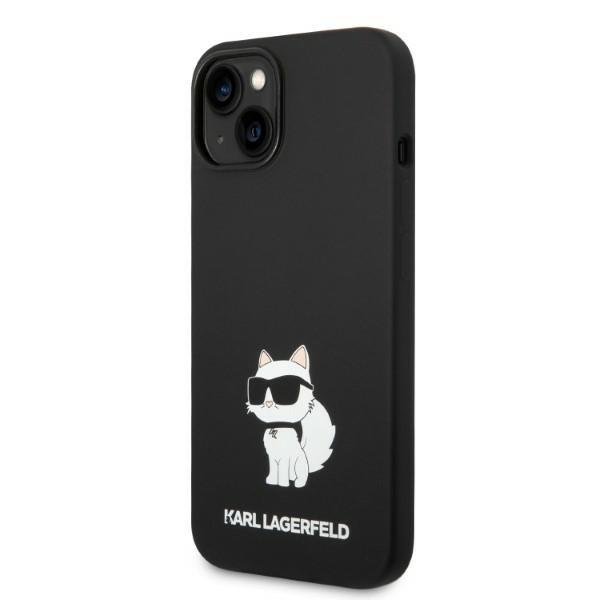 Karl Lagerfeld KLHMP14MSNCHBCK iPhone 14 Plus / 15 Plus 6.7" Hardcase Black/black Silicone Choupette MagSafe