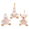 Christmas Tree Hanging Ornaments, Christmas Tree Doll Decoration, Cute Santa Claus Hanging Pendant For Walls Windows Doors