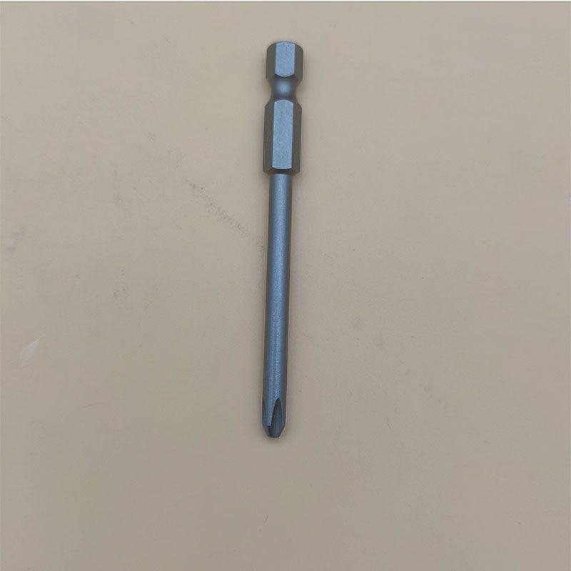 Strong Magnetic S2 Alloy Steel Phillips Screwdriver Bit, 1/4" Single-Head, Extended for Electric/Air Screwdrivers, Model PH012