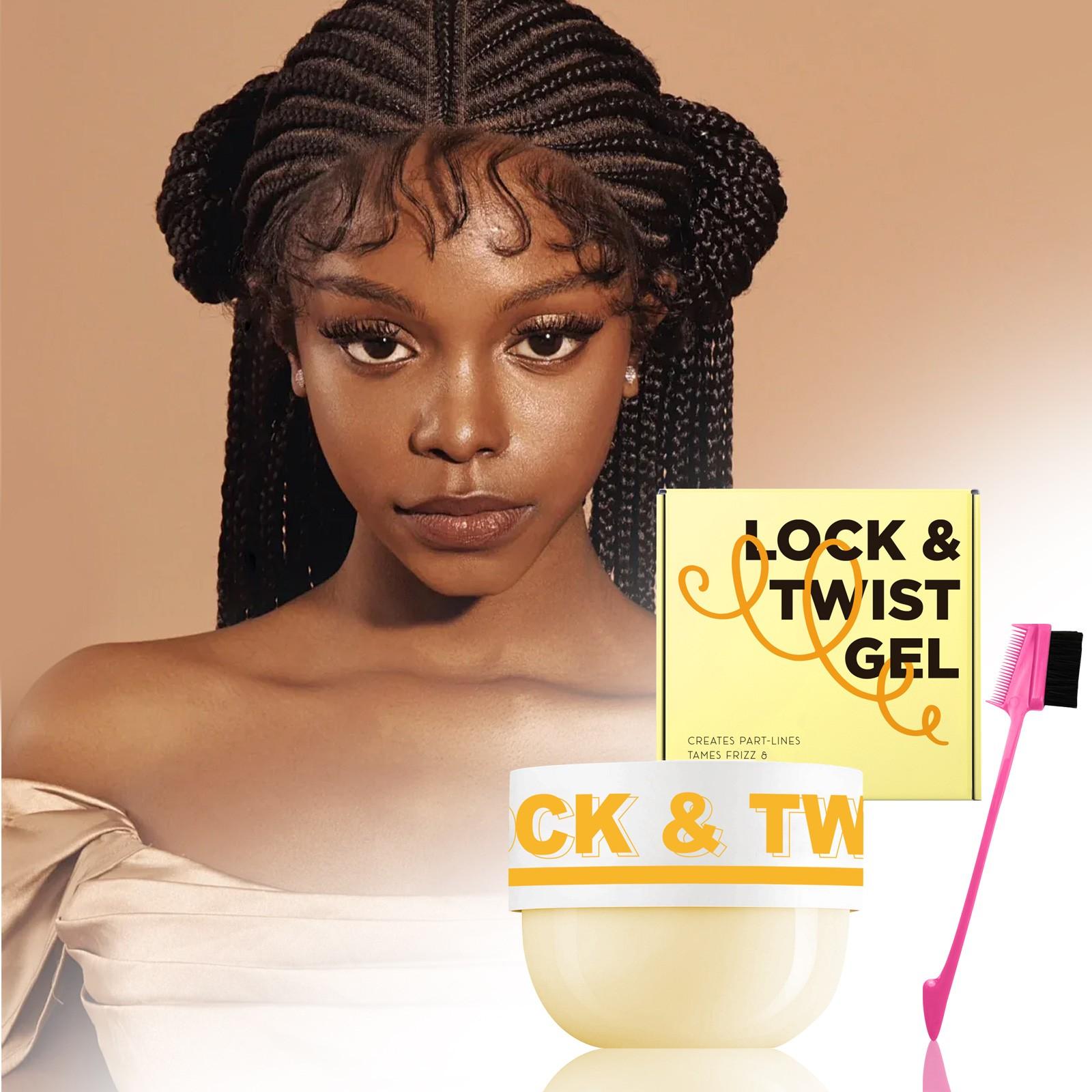 

Гель для укладки косичек, воск для укладки косичек, без остатков, блестящие и гладкие косички (200г) One Size жёлтый