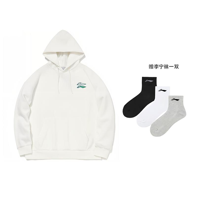 Li Ning Sports Fashion Collection Sweatshirt Unisex White AWDTC13-2