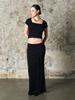 Iyussiti Folding Maxi Skirt - Black