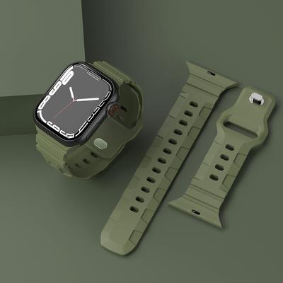 Silicone Strap For Apple Watch Band 49/45/41/40/44/38/42 Mm Rubber Bracelet for iWatch Series 3 5 6 Se 7 8 Ultra Band