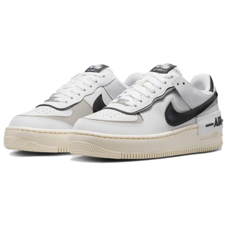 Nike Air Force 1 Shadow Hvit Off Noir Dame Sneakers College-Grå Platinum-Tone DZ1847-110
