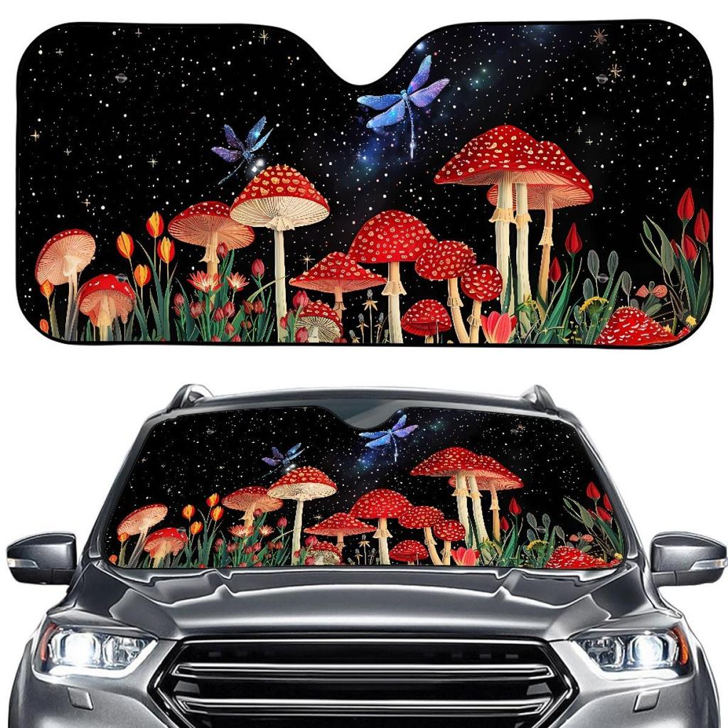 Mushroom Series Car Sunshade: Lightweight, Portable, Customizable Summer Heat Insulation