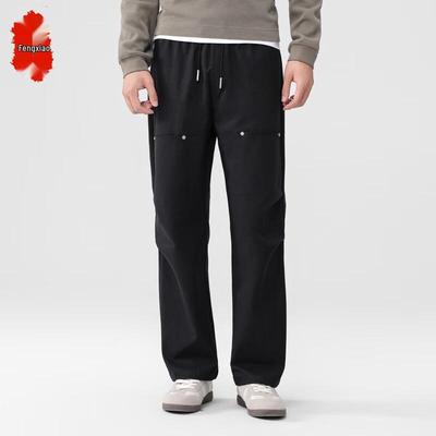 Men's Casual Straight-Leg Loose Paratrooper Workwear Pants