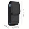 Durable Nylon Cell Phone Pouch with Adjustable Belt Loop - Lightweight Holster Case, Easy-Clean, Perfect for Daily Commute, Phone Pouch