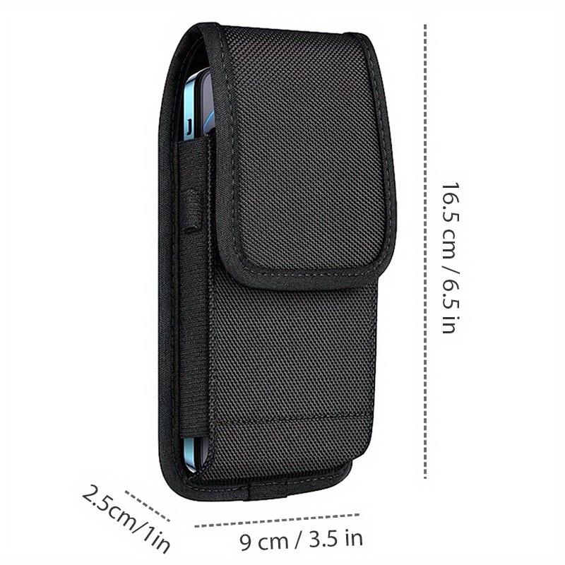 Durable Nylon Cell Phone Pouch with Adjustable Belt Loop - Lightweight Holster Case, Easy-Clean, Perfect for Daily Commute, Phone Pouch
