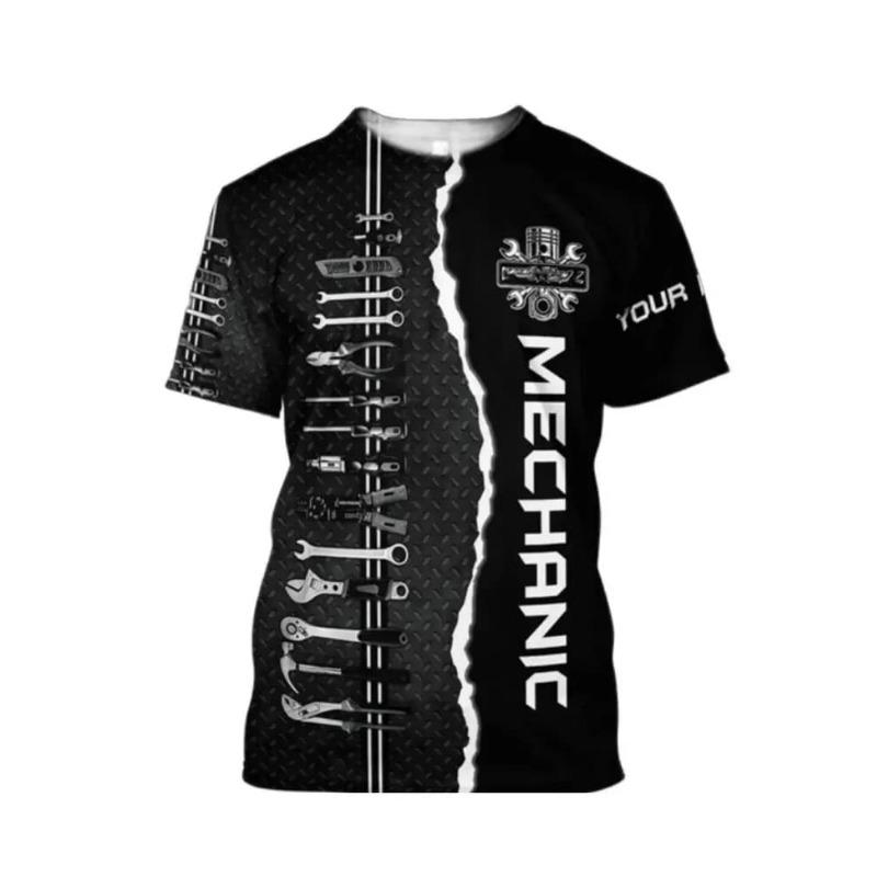 Men's Fashion 3D Printed Men's T-Shirt Round Neck Short Sleeve Trendy Street Wear