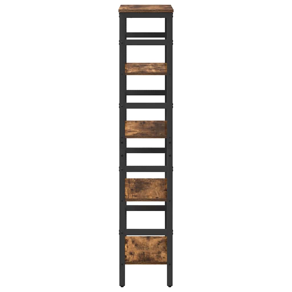 Bookshelf Smoked Oak 40 x 29.5 x 149 cm Particleboard