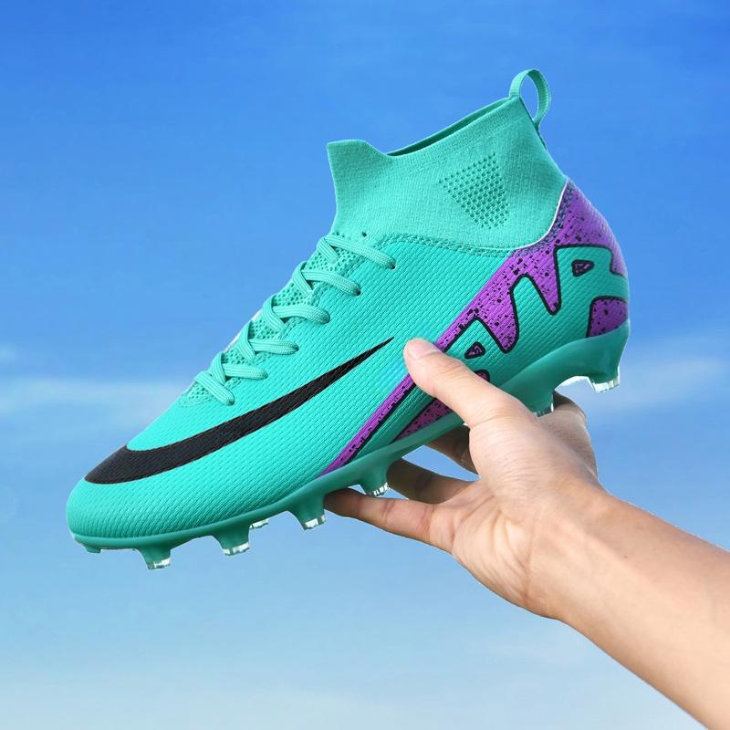 New Male Football Footwear Inside Studs Soccer Kicks Game Long Spikes Sneakers Airy Super Light Practice Drop Shipping