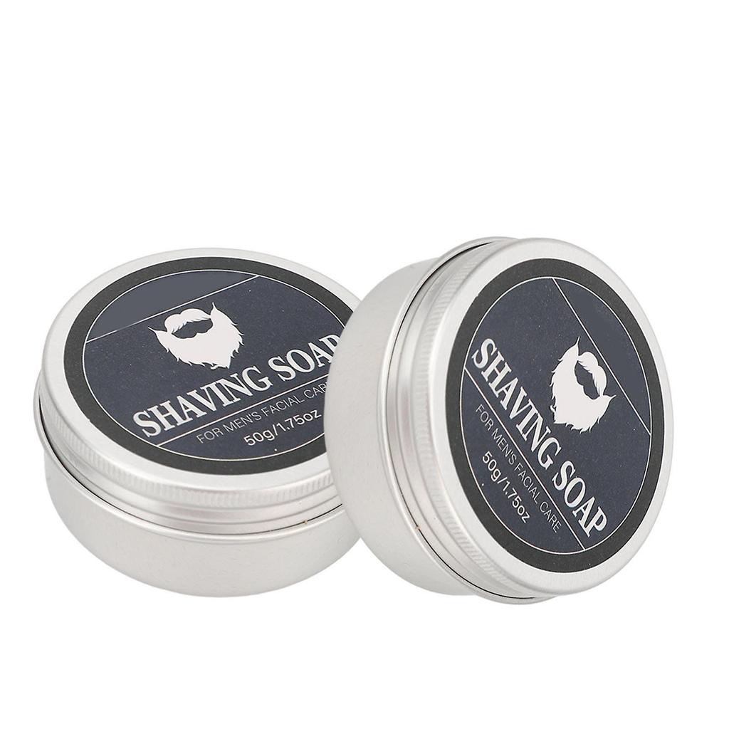 2Pcs Shaving Cream 50g Fine Rich Lather Deep Cleaning Skin Moisturizing Shaving Foam for Men Shaving