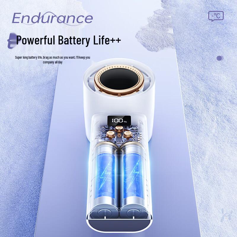 Jiaxiu Portable Digital Display Turbo Handheld Fan