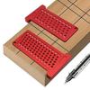 T65/T25mm Dual Metric/Imperial Aluminum Alloy Woodworking T-Square Marking Ruler with Hole Design.