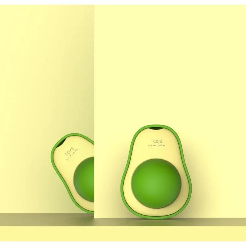 Avocado Catnip Wall Ball Cat Toys Catnip Edible Licking Balls Snack Healthy Rotatable Treats Toys Kitten Supplies Teeth Cleaning