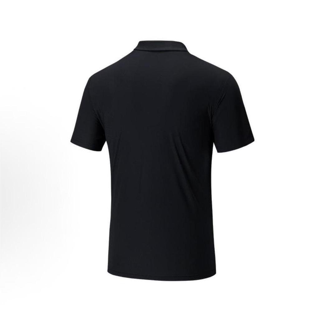Anta Plain Color Comfortable Simple Versatile Short Sleeve Polo Shirt Men Tops Black 152627101D-2