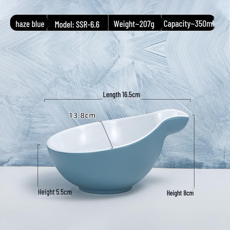 

ZISIZ Creative Nordic Melamine Ramen Bowl with Handle