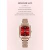 CRRJU Women Watches Creative Steel Dress Bracelet Wristwatches Ladies Square Waterproof Female Watch