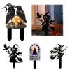 Durable Garden Stakes Halloween Ground Stake Art, Decorative Acrylic Yard Sculpture, Waterproof Courtyard Signs Sign, Weather Resistant Lawn Ornament