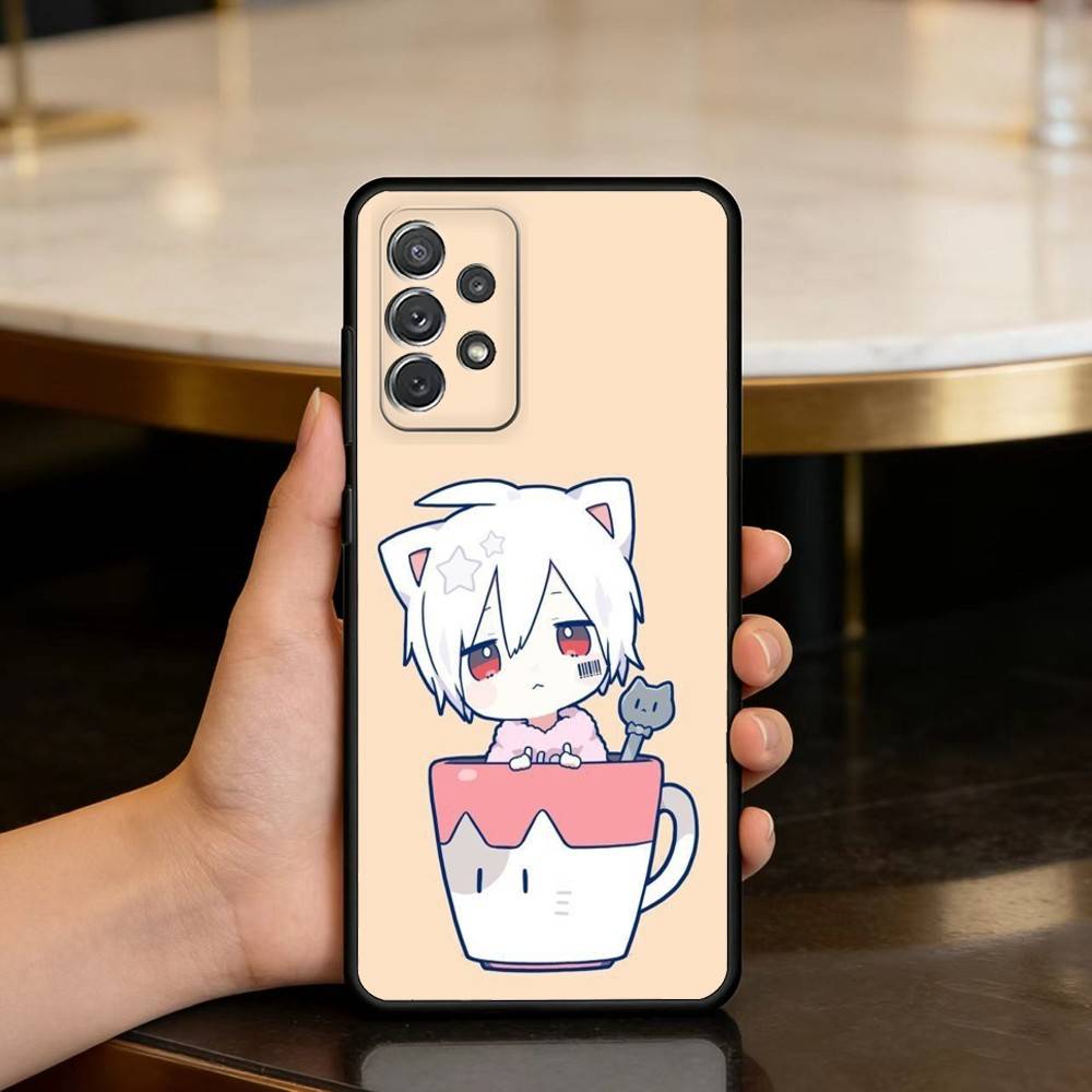 Singer M-Mafumafu Ctue Phone Case For Samsung Galaxy A73,A72,A71,A70,A53,A52,A51,Soft Silicone Black Cover