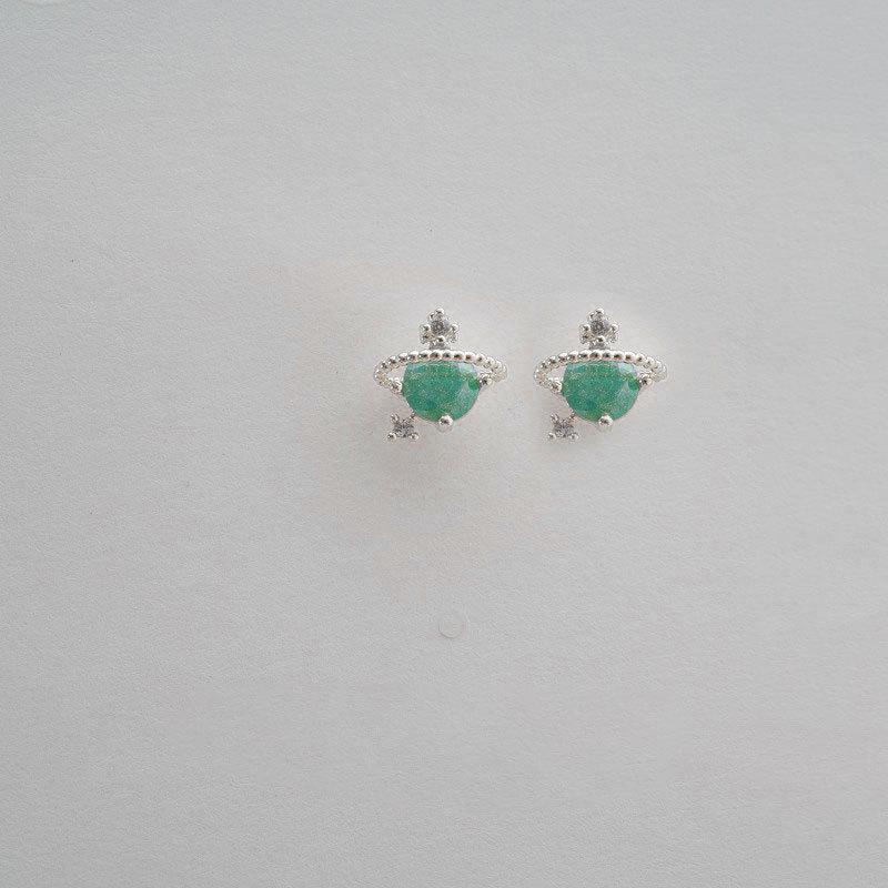 Astronaut Rocket Korean Version of Stud Earrings Exquisite Asteroid Series