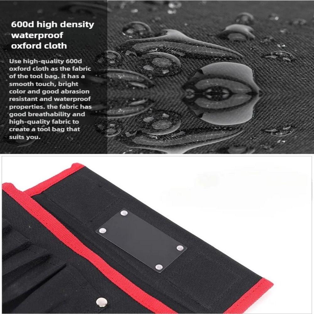 Waterproof Storage Bag Oxford Cloth Waist Bag Tear-resistant Car Tools Bag  Hardware