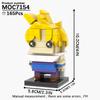 MOOXI Anime Series MOC Bricks BrickHeaded Figure Loong DIY Adult Building Blocks Set Model Kids Education Toys For Children Gift