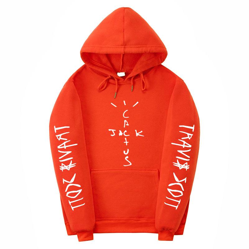 Trendy mikina Travis Scott Street Style s horkotiskovým designem
