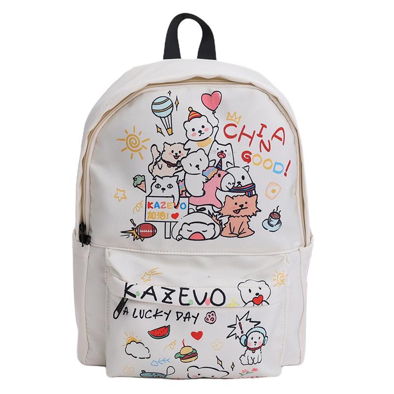 Schoolbag new Japanese ins high value fresh sweet cute cartoon backpack junior high school students lightweight travel backpack