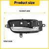 Interior Door For Handle 2013-2018 Altima Chrome Nissan Lever Knob Black RH Side
