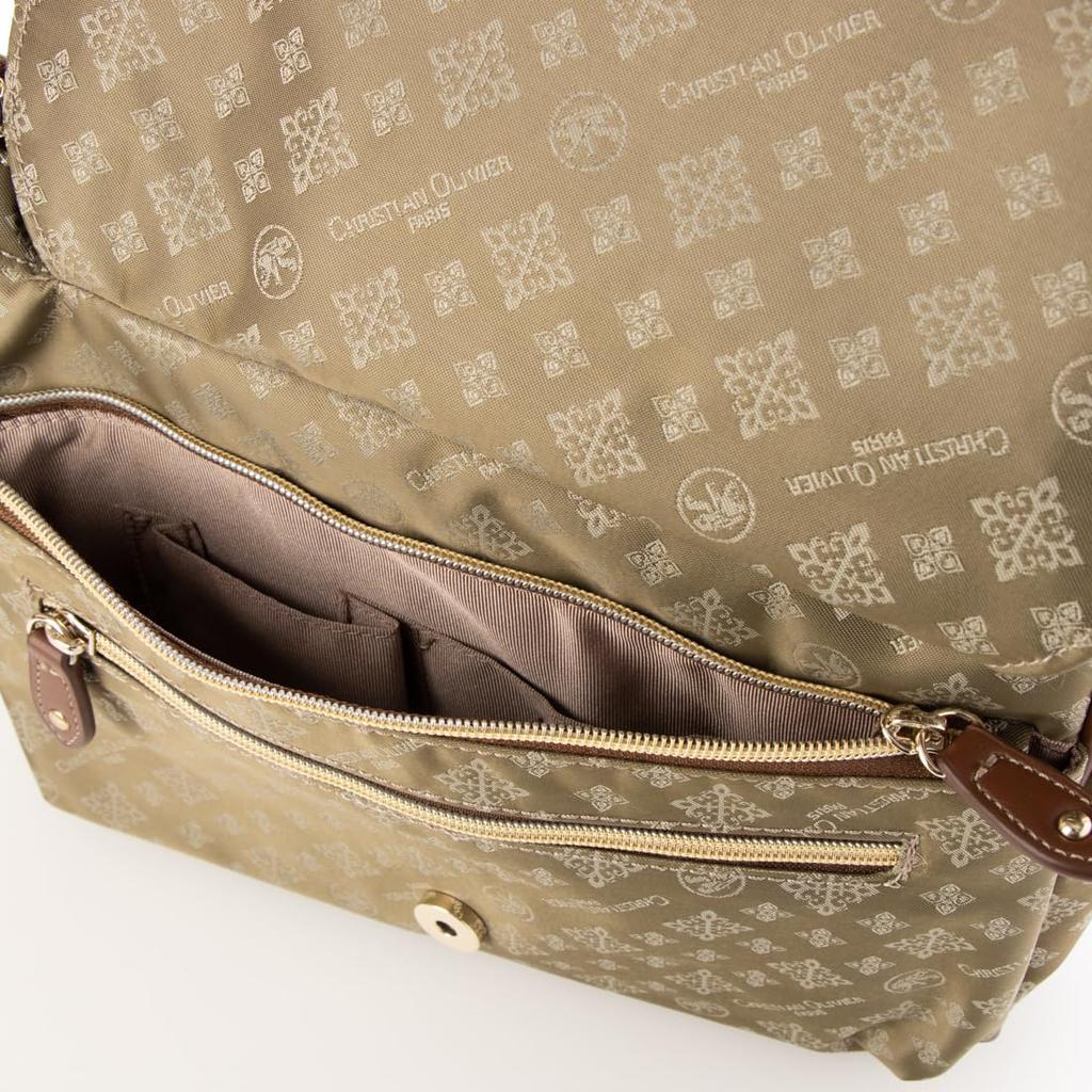Christian Olivier Multifunktionale Umhängetasche 38-7804 (Mokka)