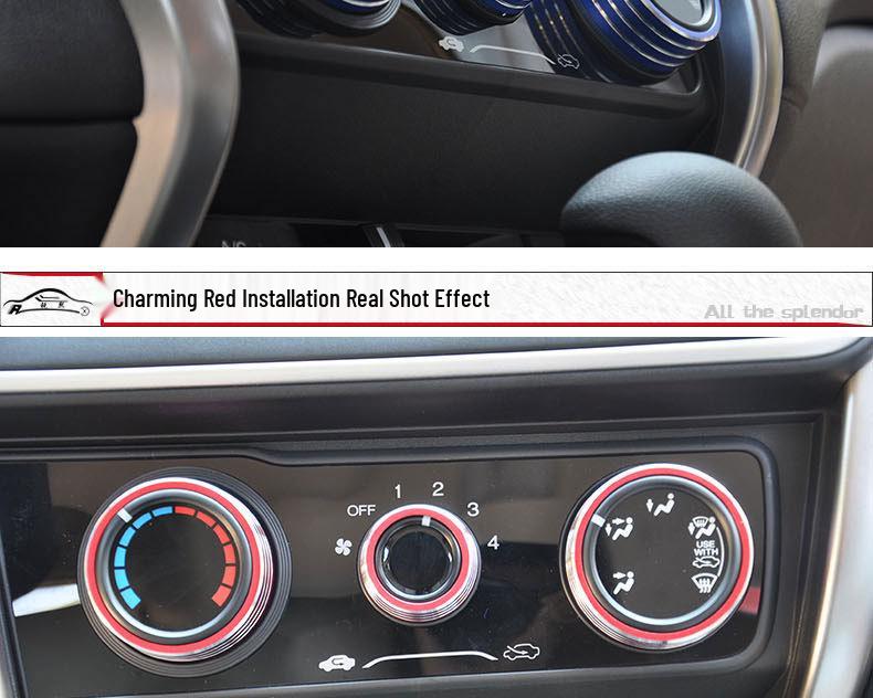 Honda Fit 14-18 A/C Knob Decor Ring for Center Console