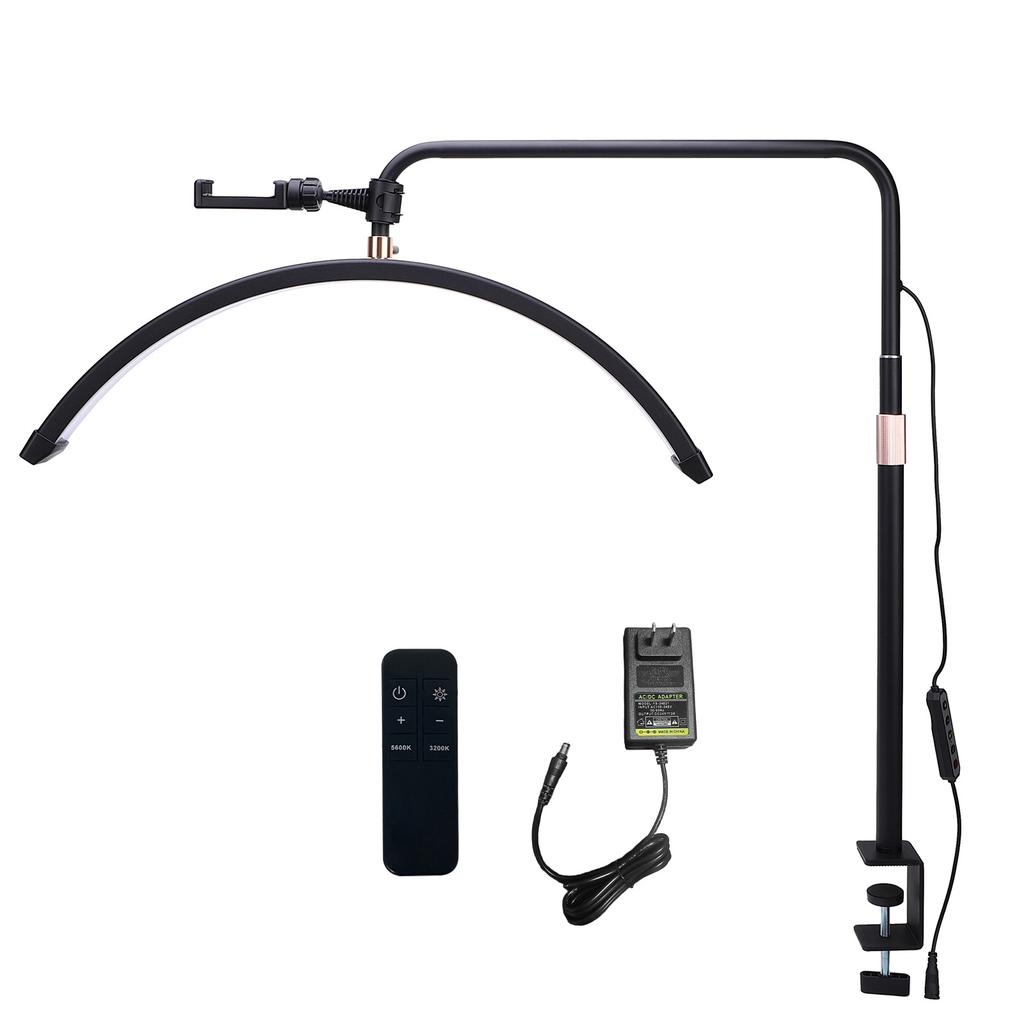 20 Inch LED Light Adjustable Color Temperature Brightness Shadowless Lighting 360 degrees Rotatable Head with Remote