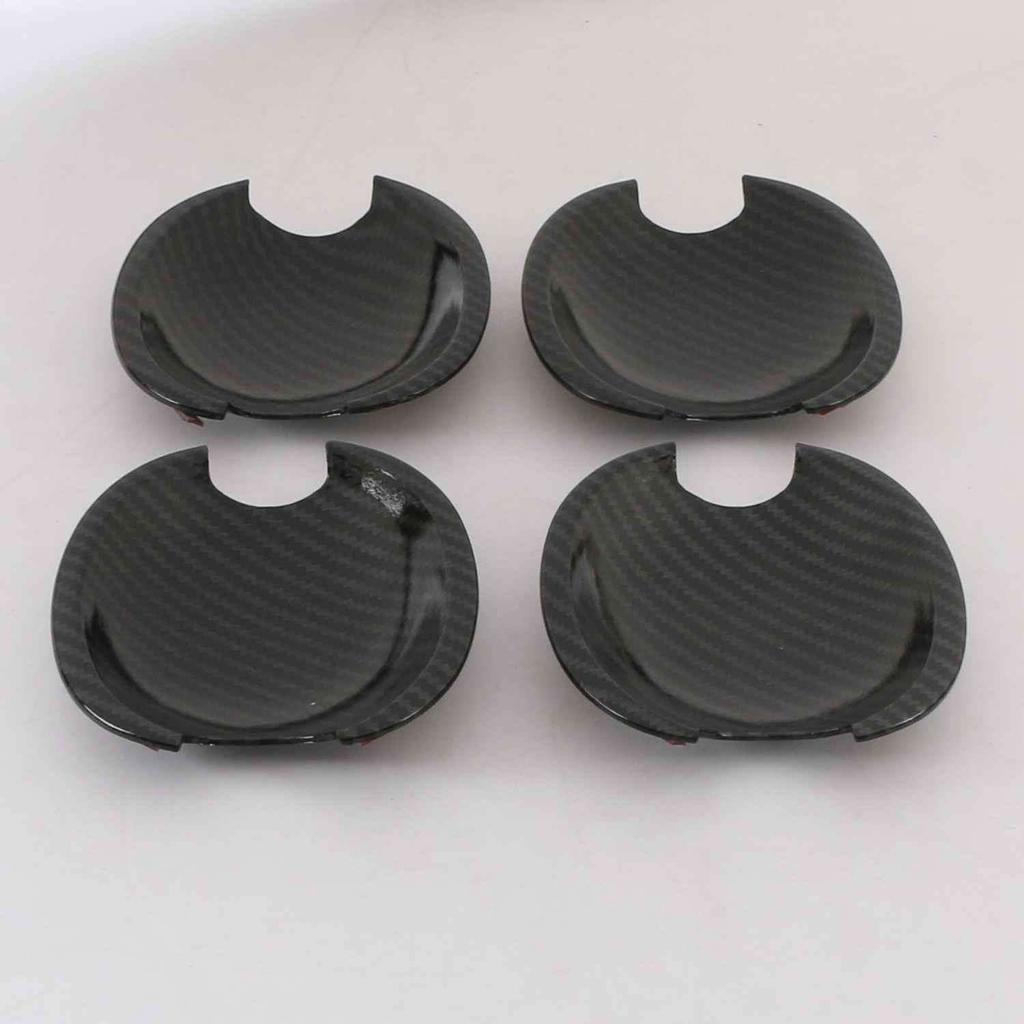 FOR Volkswagen VW Jetta MK6 Sixth Generation Vento 2011-2017 Accessory Glossy Carbon Fibre Pattern Door Handle BOWL Covers