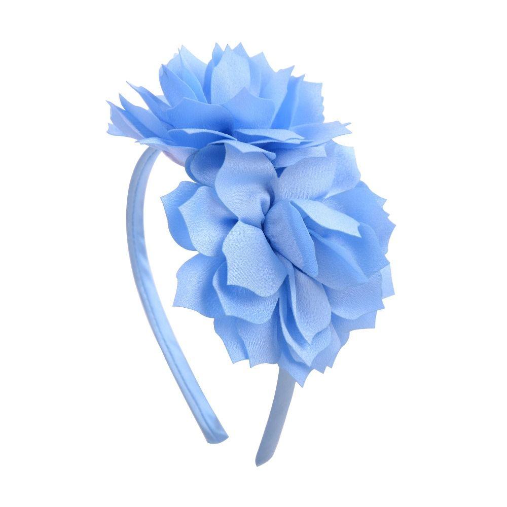 

Grosgrain Ribbon Big Flower Headband Hairbands Headwear Bows Hair Hoop Hair Accessories Head Hoop Crown Hair Band Children Girls синій