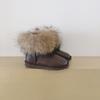 Winter Schneestiefel Damen Fuchshaar Niedriger Schaft Rindsleder Plüsch Warm Leicht Damenstiefel Stiefel