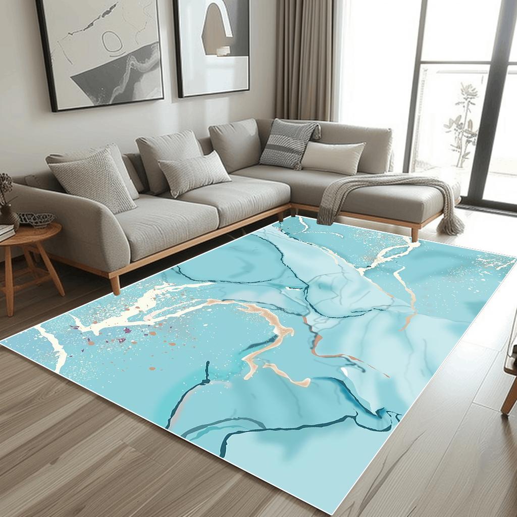 Moderní abstraktní koberce do obývacího pokoje Jednoduchá dekorace Domácí pohovkový koberec Měkká protiskluzová podložka do ložnice Postelový velkoplošný koberec