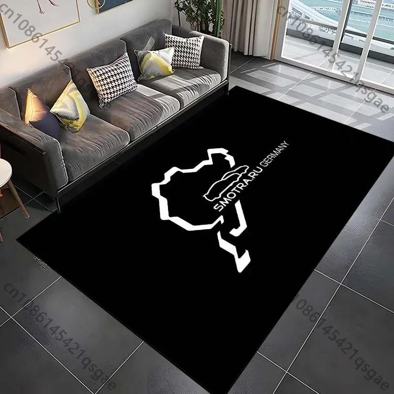 Nürburgring F1 Track Rug Bedroom & Living Room Carpet, Creative Door Mat & Home Decor Area Rug
