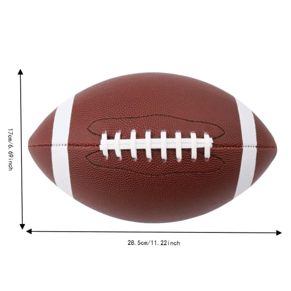 Brown American Football Size 9 Sports Ball Comfortable Grip Rugby Ball Outdoor Sports